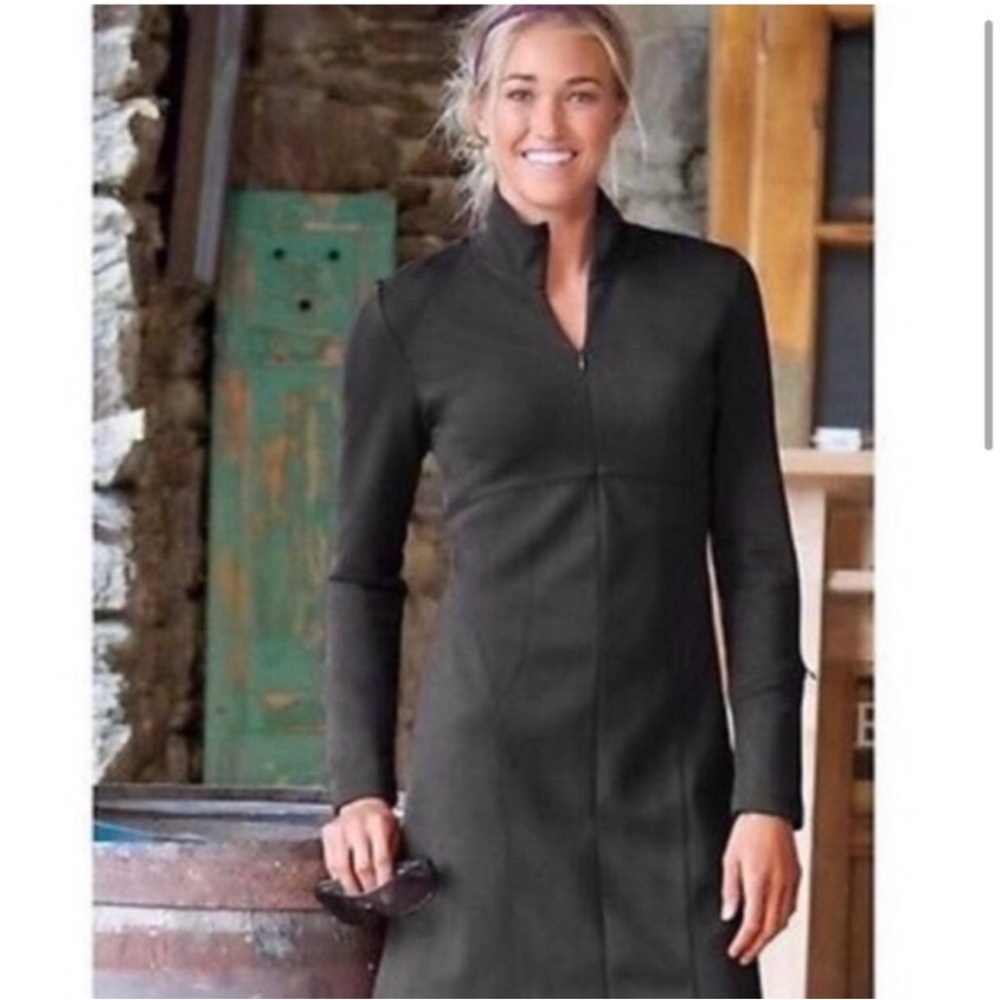 Athleta Cassidy Gray Long Sleeve Dress Size M